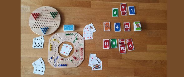 Foto mit Gesellschaftsspielen