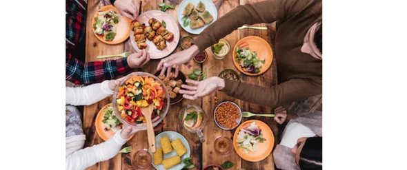 zusammen kochen und zusammen essen